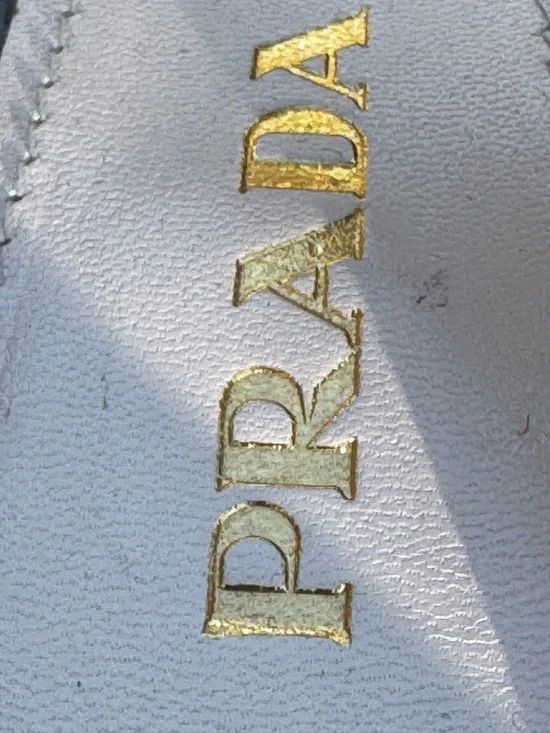 Prada Black Patent Open-Toe Ankle Strap Wedge Sandals Size 39.5 - Picture 10 of 13